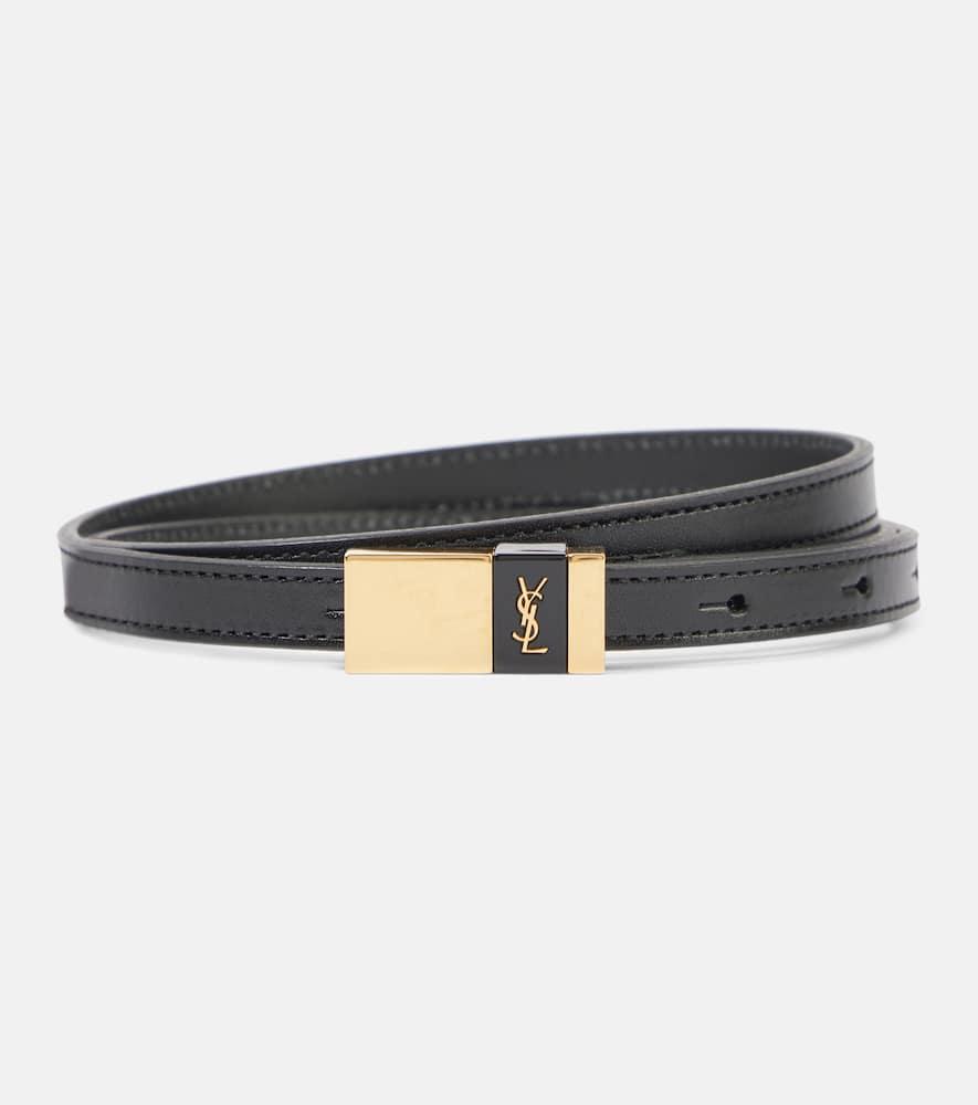 saint laurent leather belt