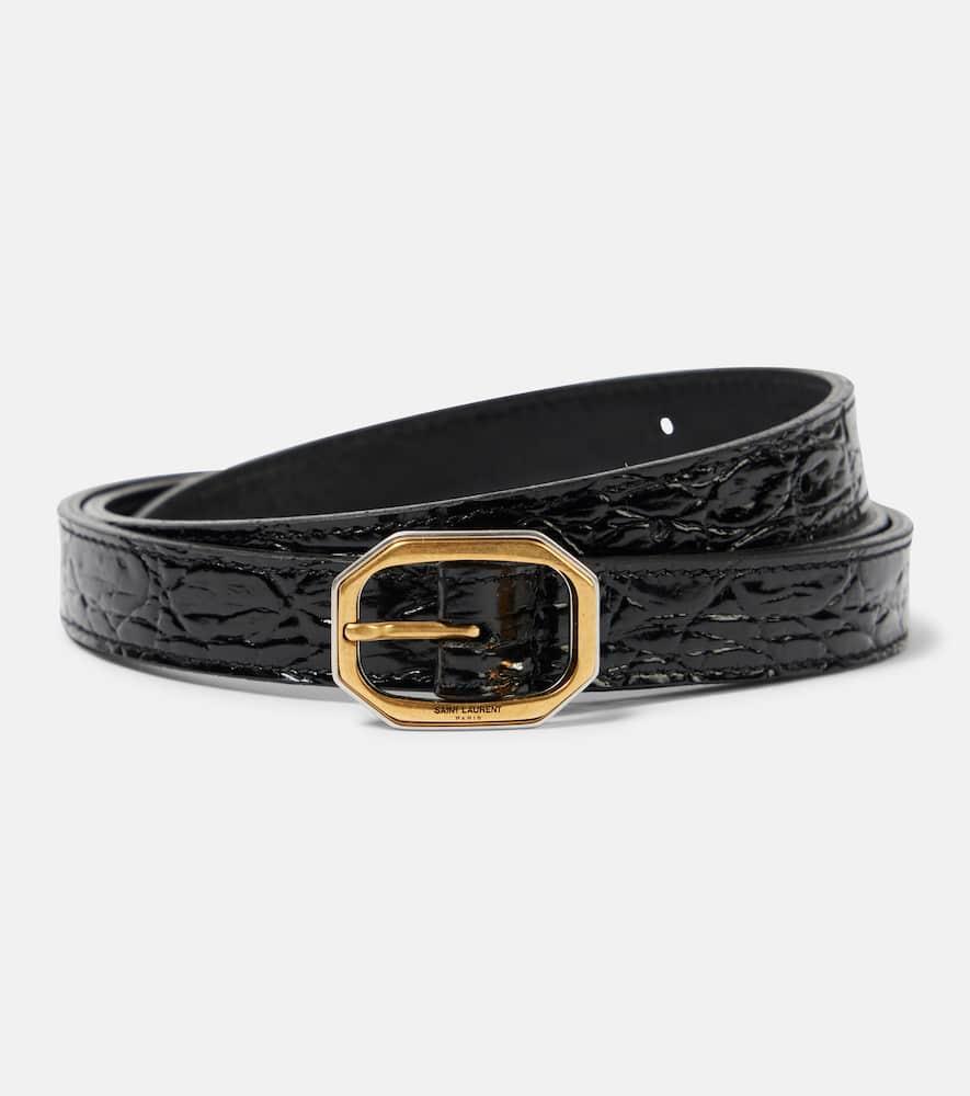 saint laurent leather belt