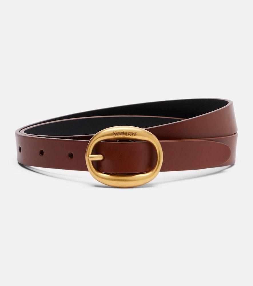 saint laurent leather belt
