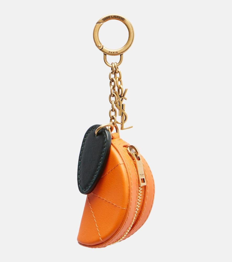 saint laurent leather keychain