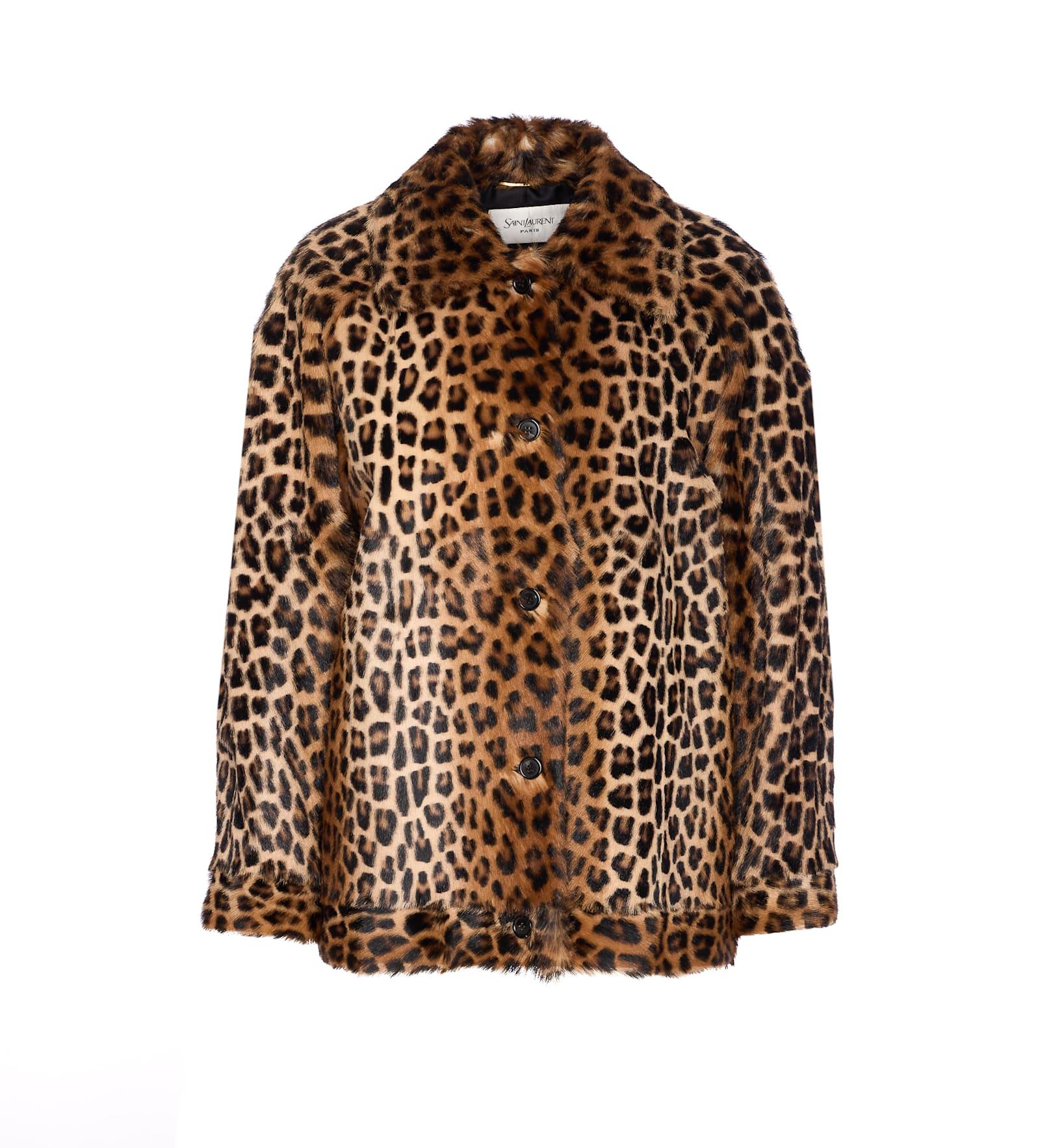 saint laurent leopard jacket