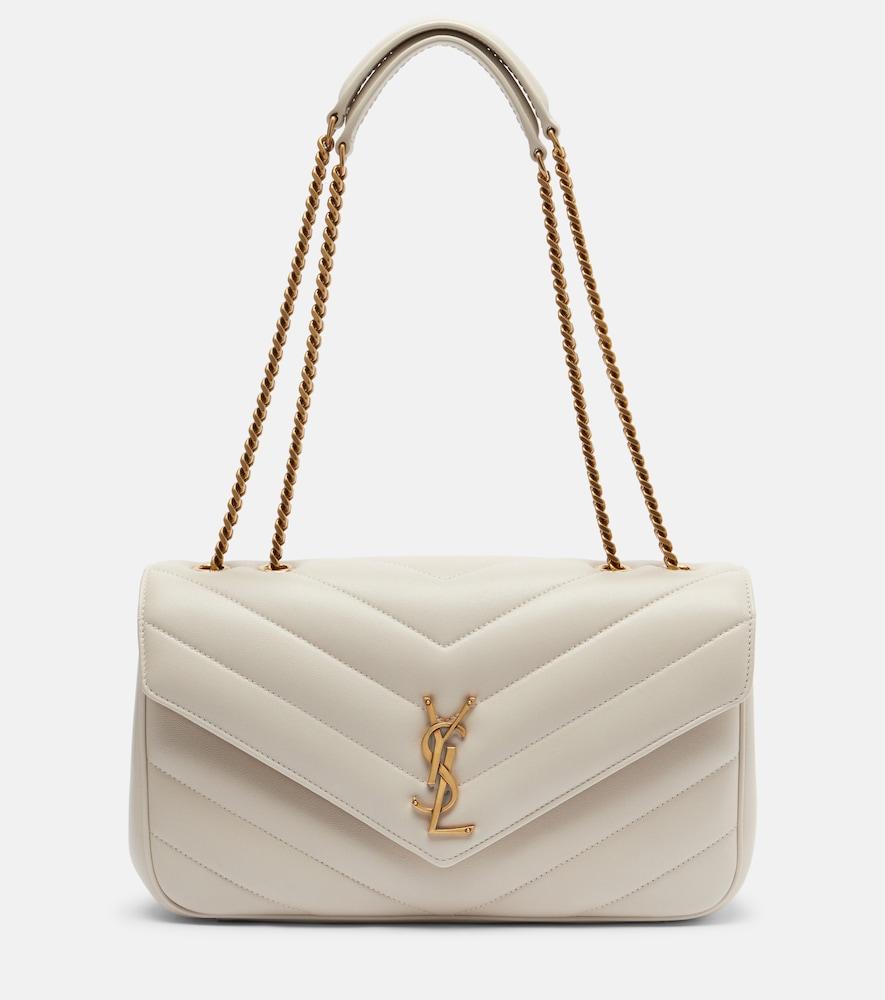 saint laurent lou lou medium leather shoulder bag