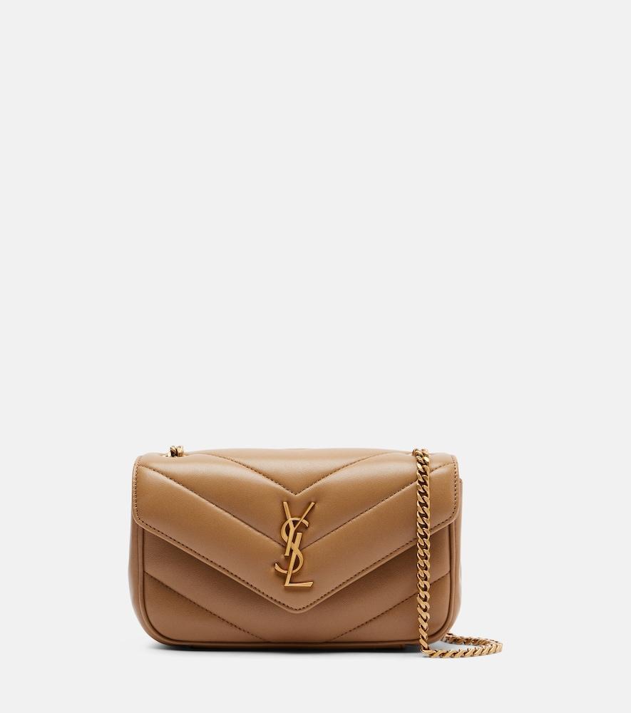 saint laurent lou lou mini leather crossbody bag