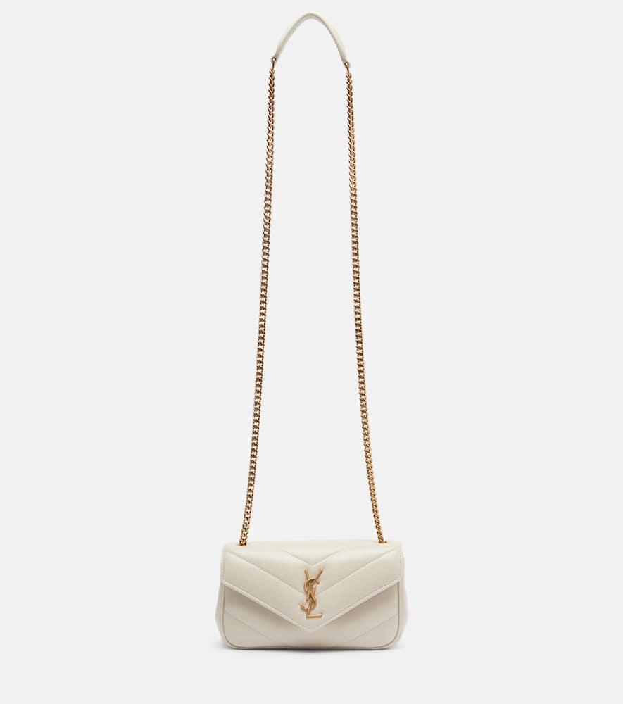 saint laurent lou lou mini leather crossbody bag