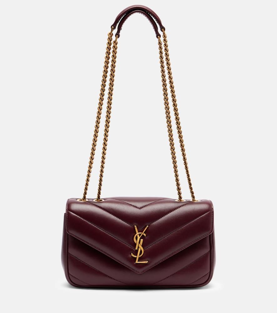 saint laurent lou lou small leather shoulder bag