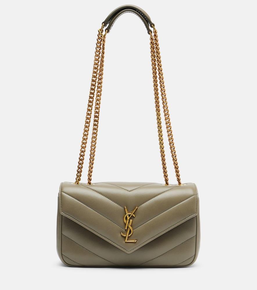 saint laurent lou lou small leather shoulder bag