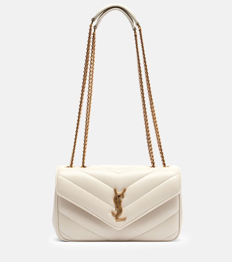 saint laurent lou lou small leather shoulder bag