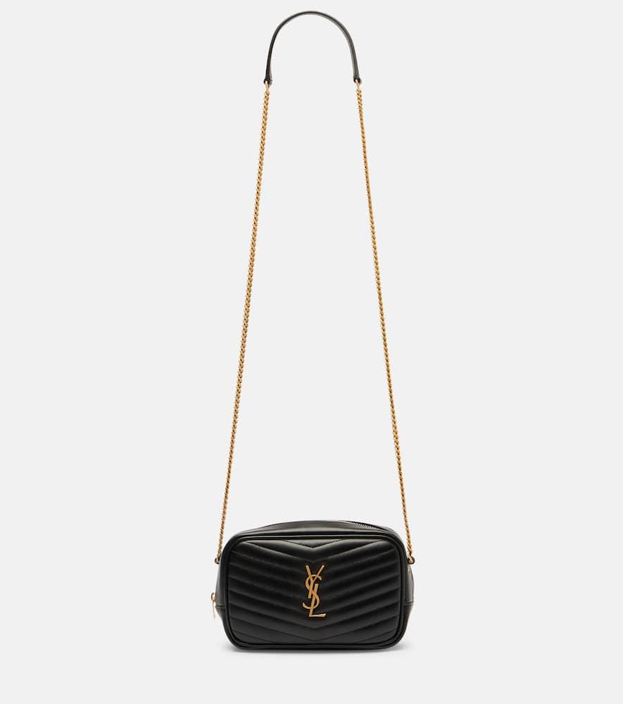 saint laurent lou mini matelassé leather camera bag