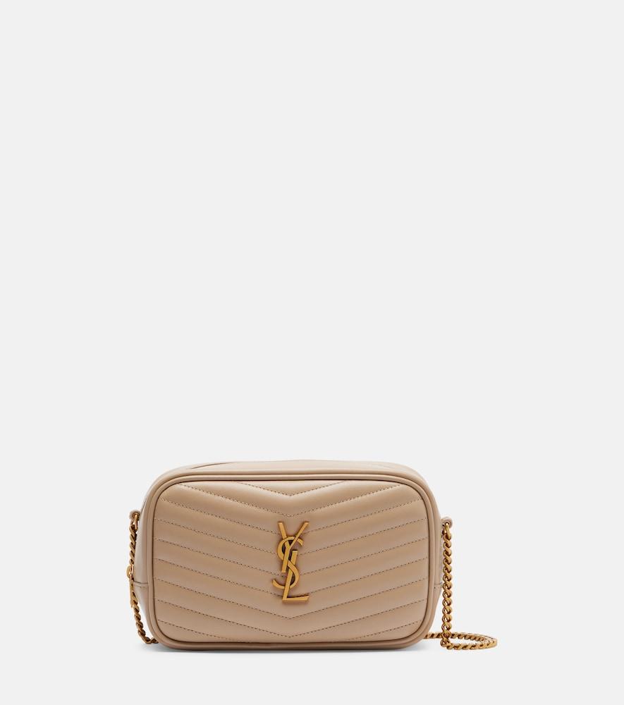 saint laurent lou mini quilted leather camera bag