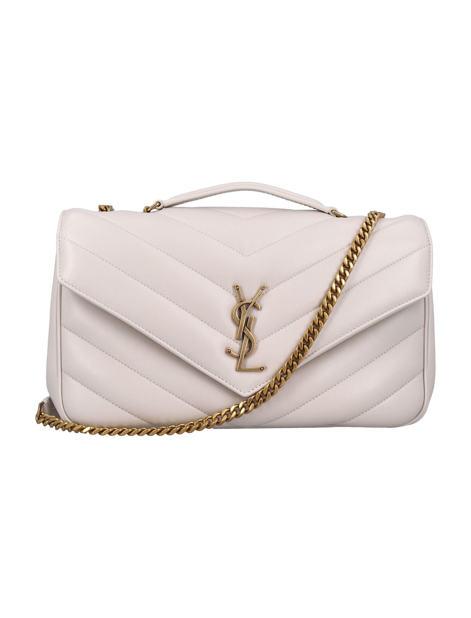 saint laurent loulou medium chevron-quilted lambskin bag