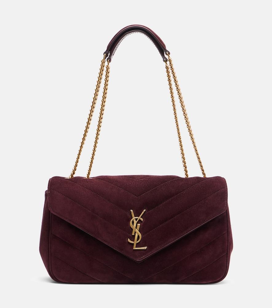 saint laurent loulou medium suede shoulder bag