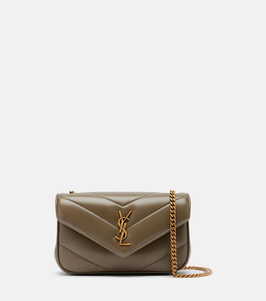 saint laurent loulou mini leather shoulder bag