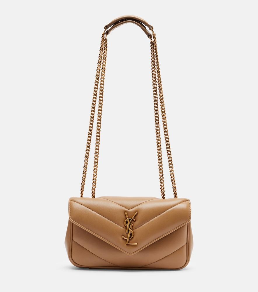 saint laurent loulou mini leather shoulder bag