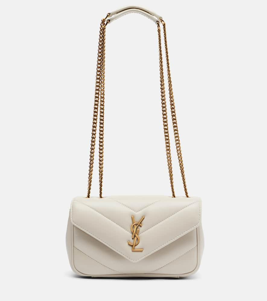 saint laurent loulou mini leather shoulder bag