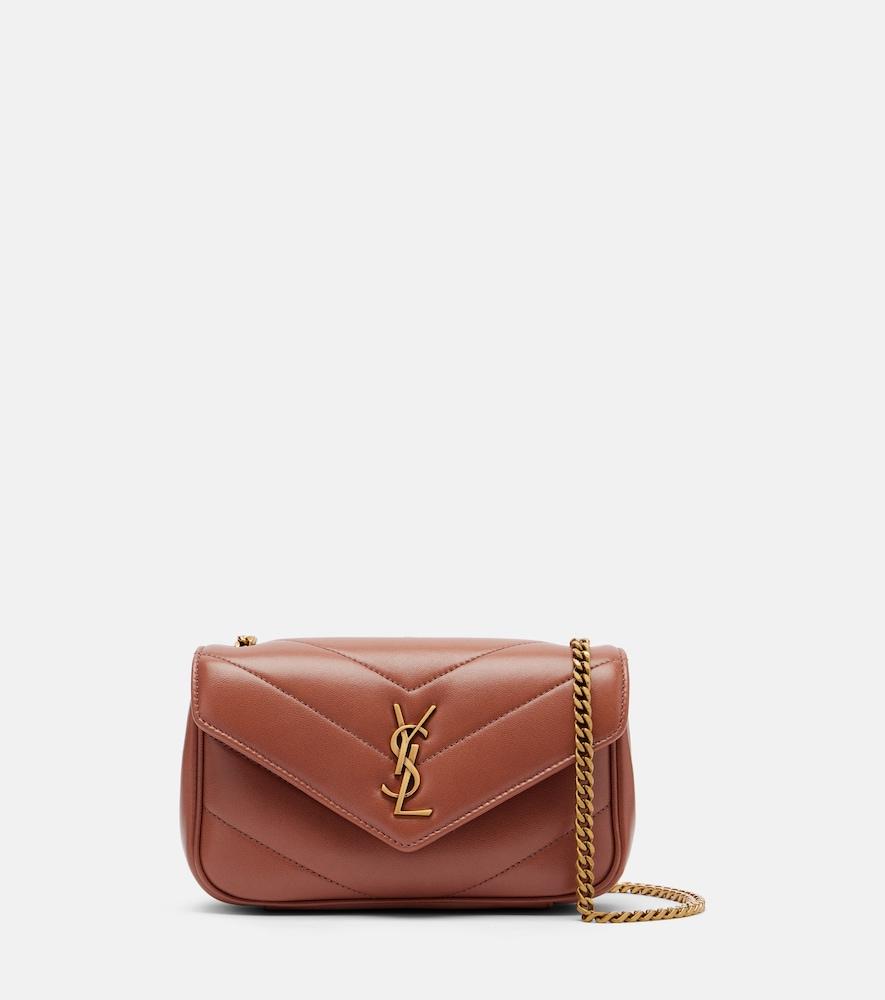 saint laurent loulou mini leather shoulder bag