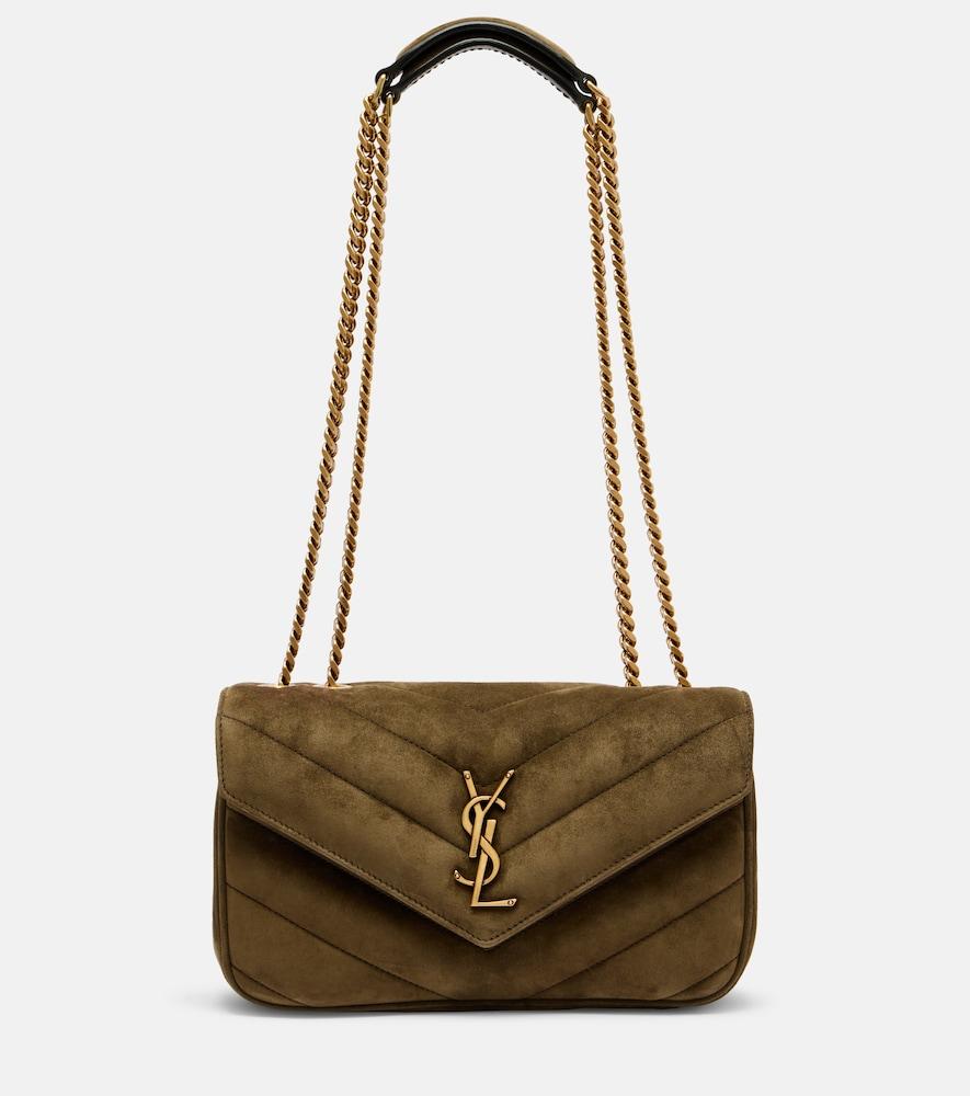 saint laurent loulou small suede shoulder bag