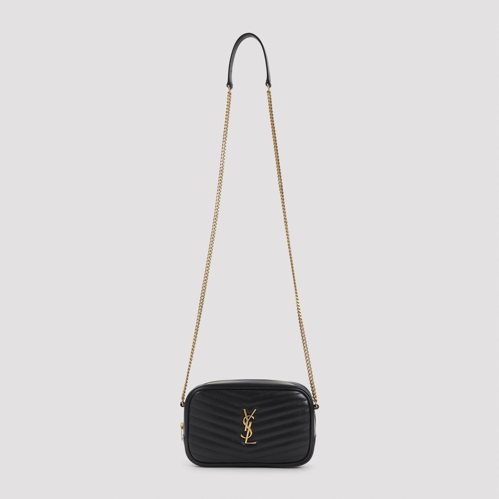 saint laurent mono mini bag black leather - women