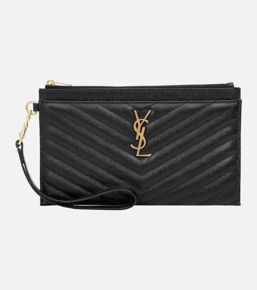 saint laurent monogram large leather pouch