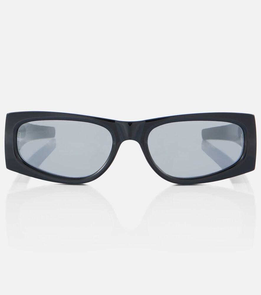 saint laurent monogram rectangular sunglasses