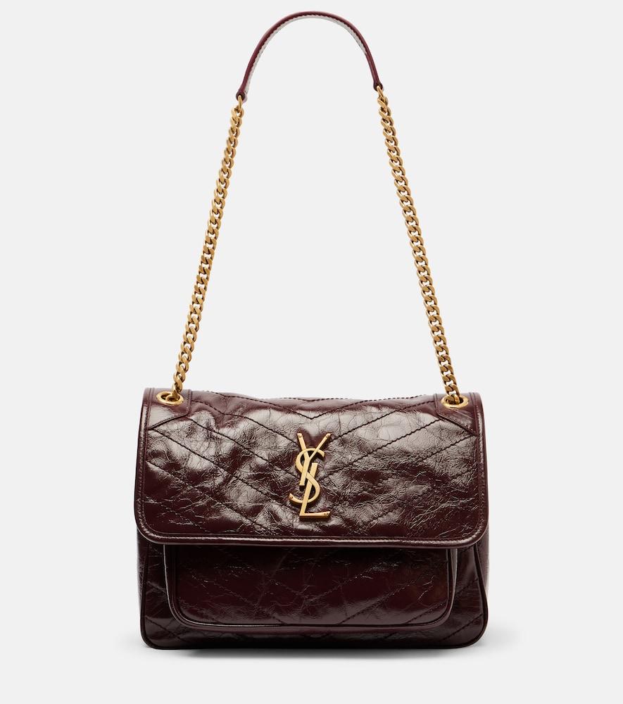 saint laurent niki medium leather shoulder bag