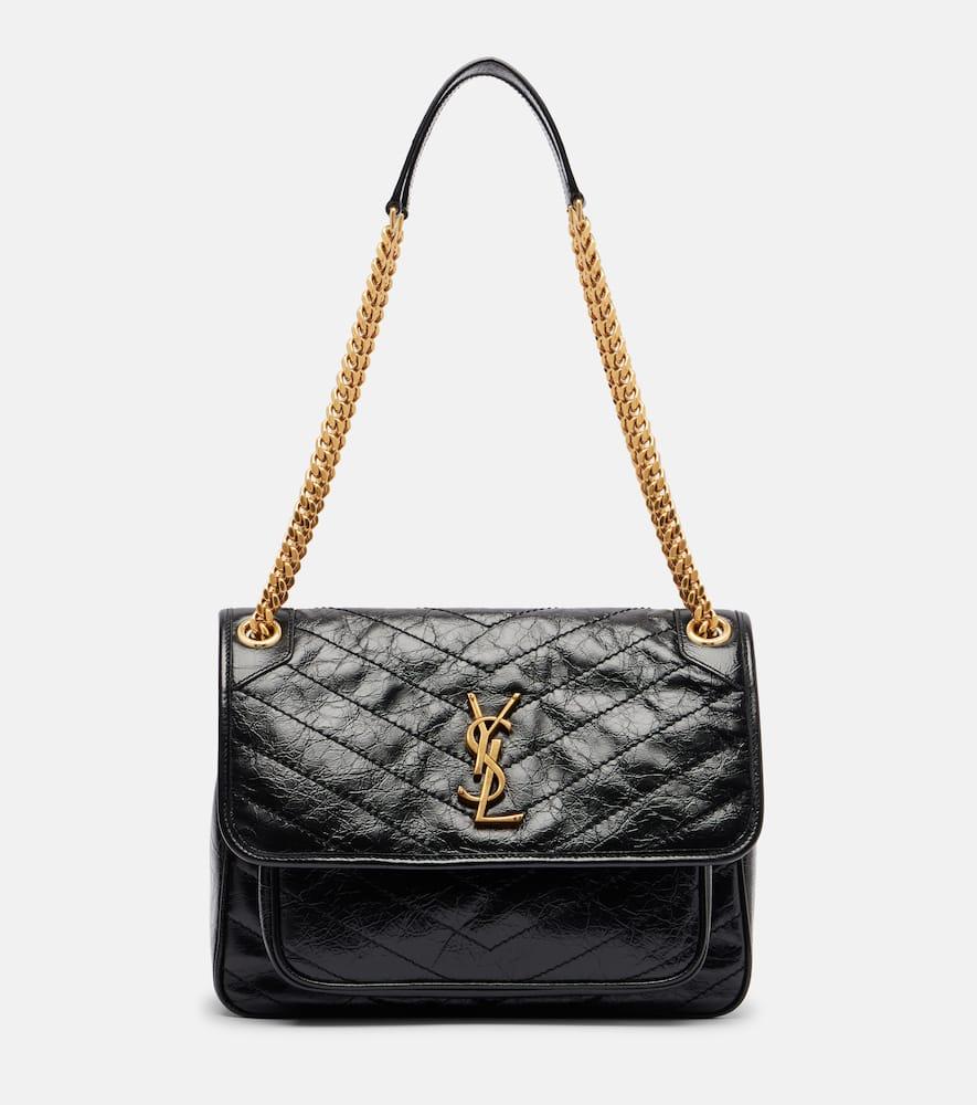 saint laurent niki medium leather shoulder bag