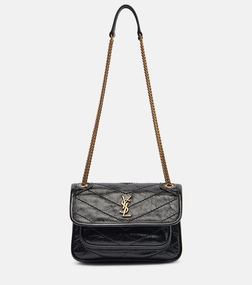 saint laurent niki mini leather crossbody bag