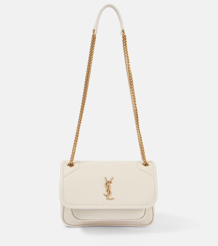 saint laurent niki mini leather shoulder bag