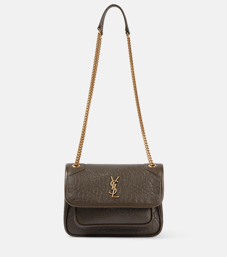 saint laurent niki mini leather shoulder bag