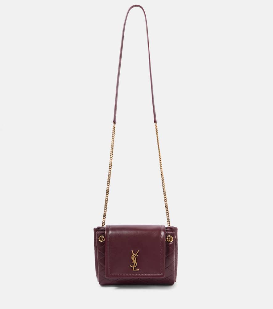 saint laurent nolita mini leather crossbody bag