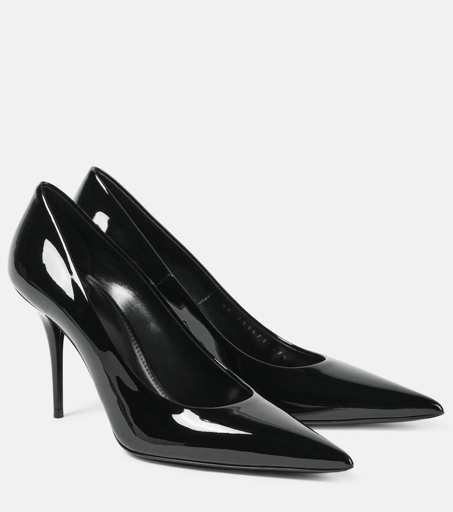 saint laurent norma patent leather pumps