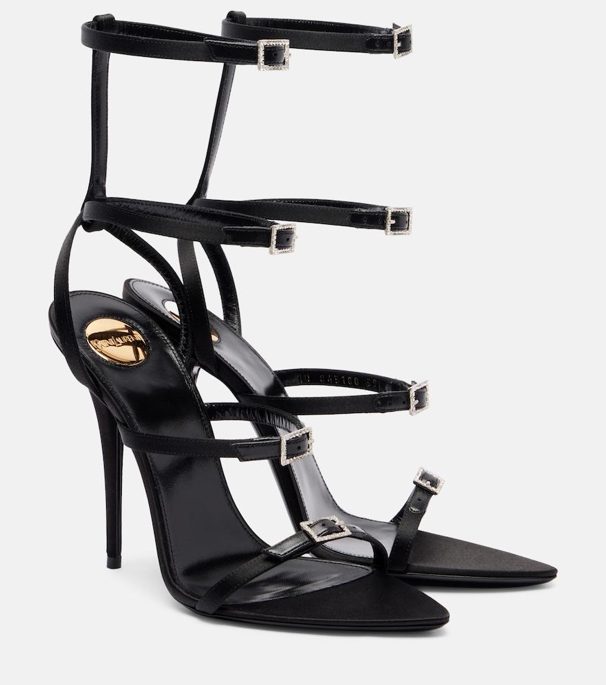 saint laurent nuit 110 crêpe satin sandals