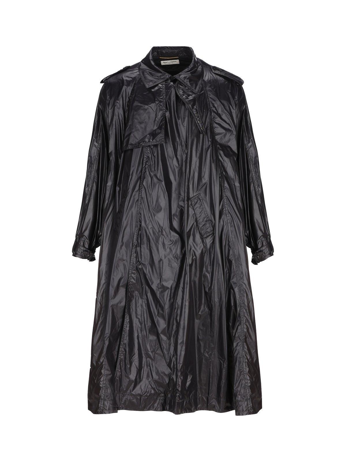 saint laurent nylon trench coat