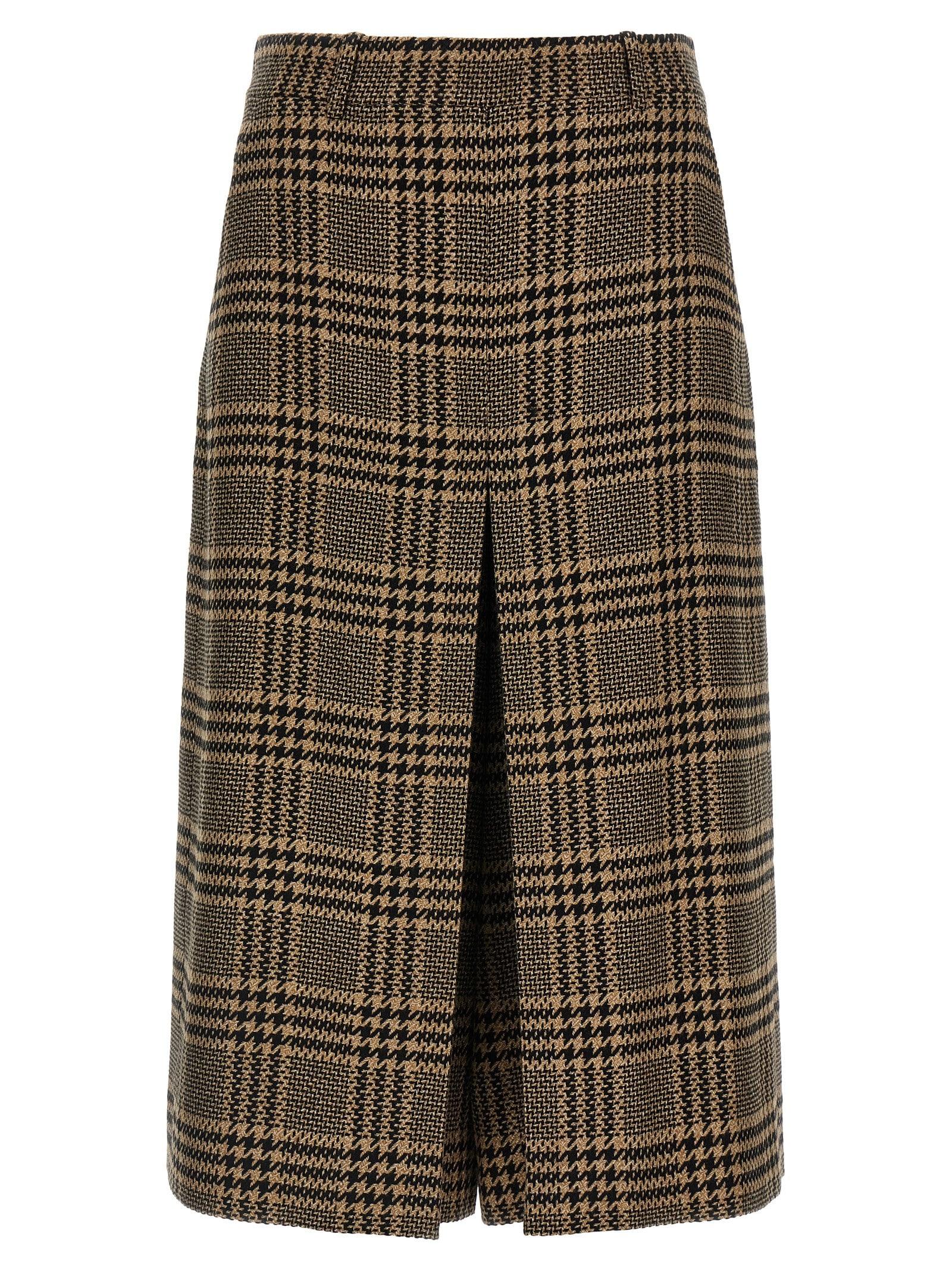 saint laurent prince of wales skirt