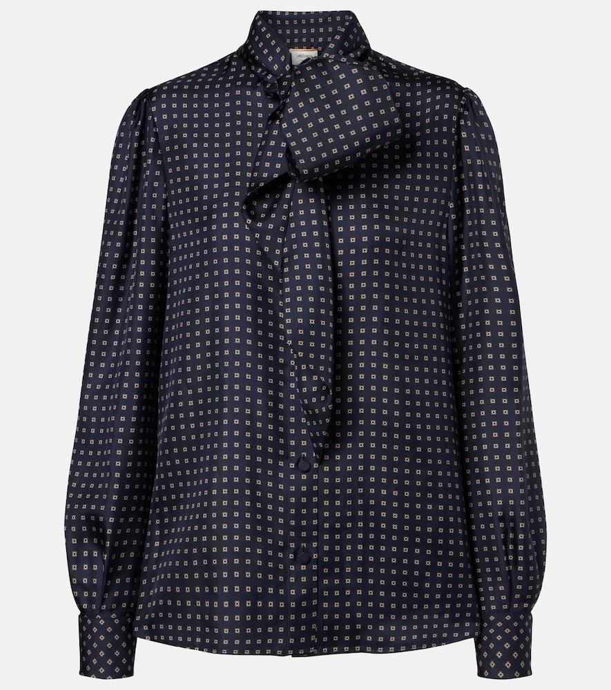 saint laurent printed tie