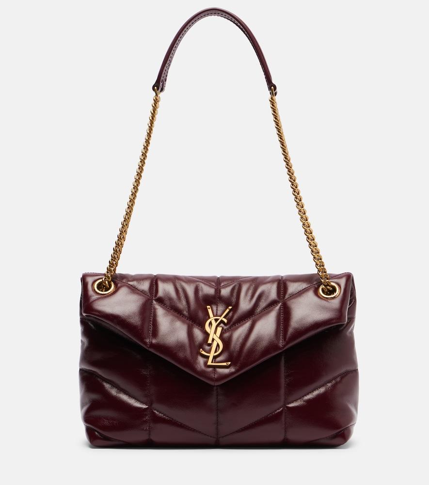 saint laurent puffer small leather shoulder bag