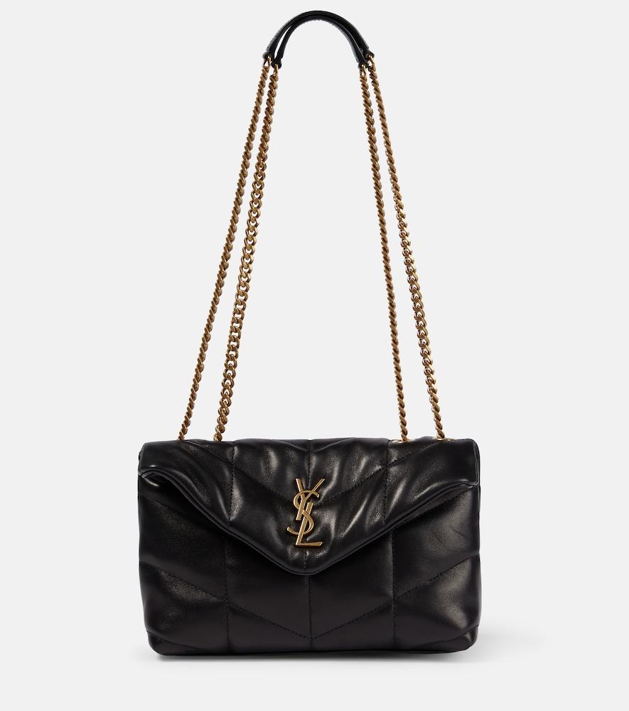 saint laurent puffer toy quilted leather shoulder bag
