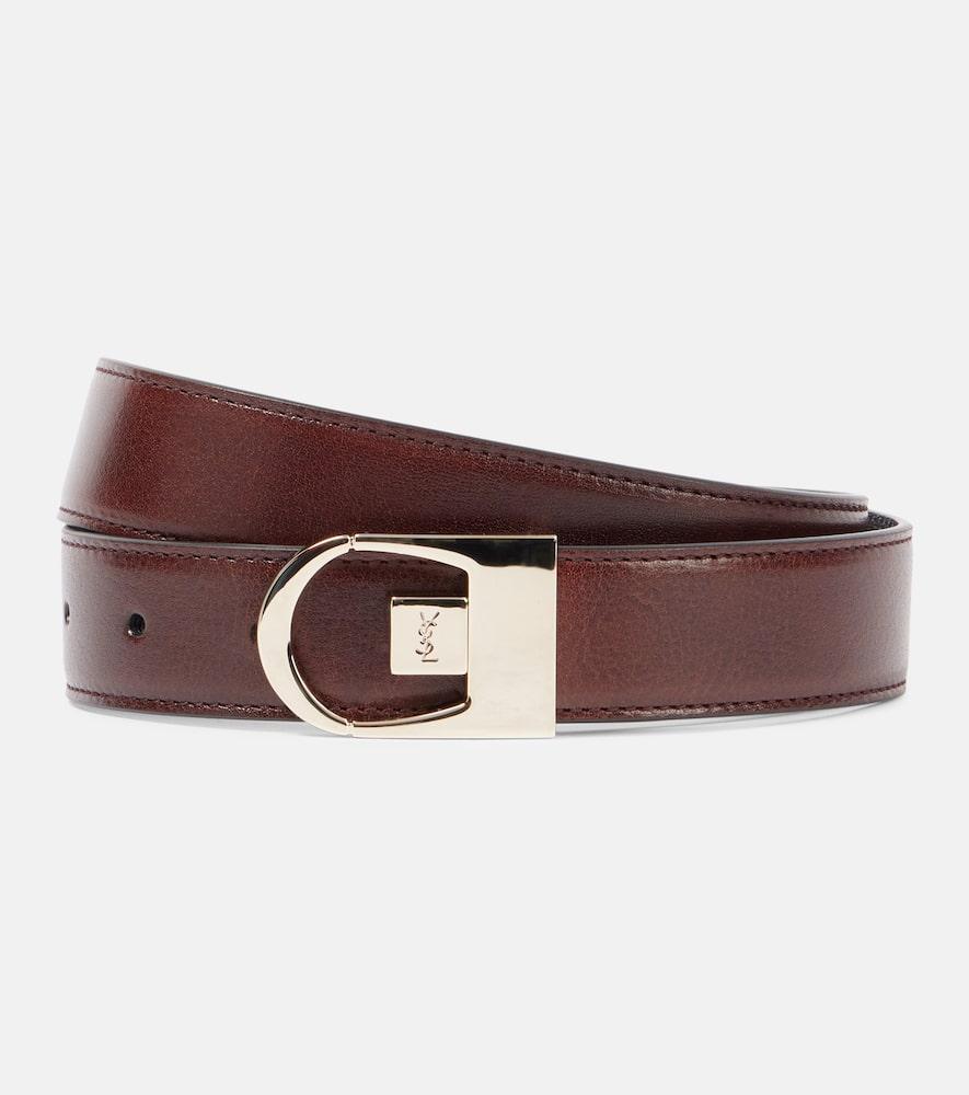 saint laurent reversible leather belt