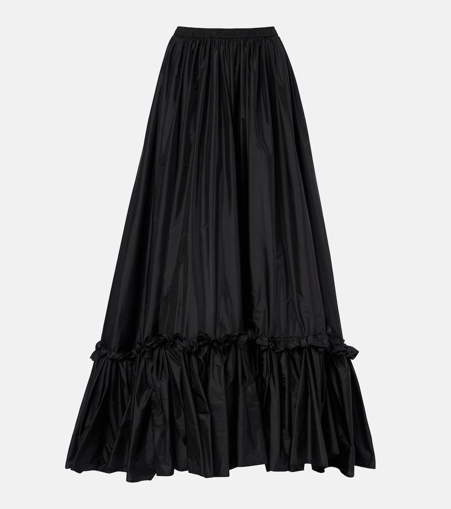 saint laurent ruffled maxi skirt