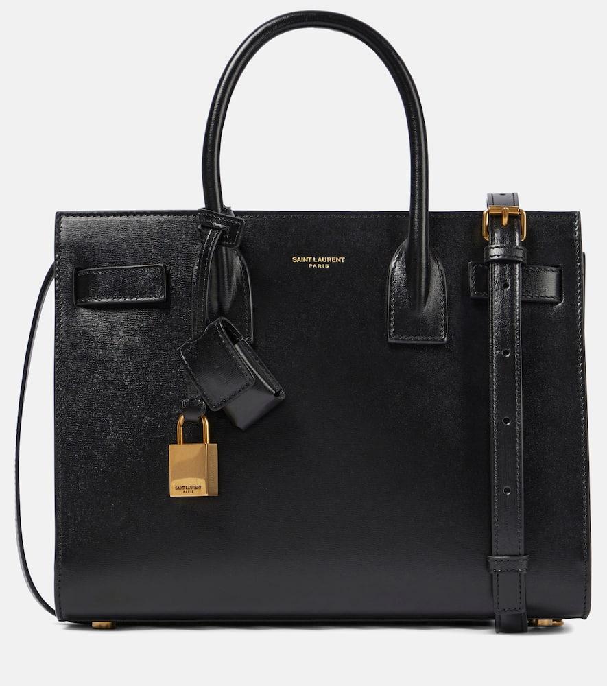 saint laurent sac de jour baby leather tote