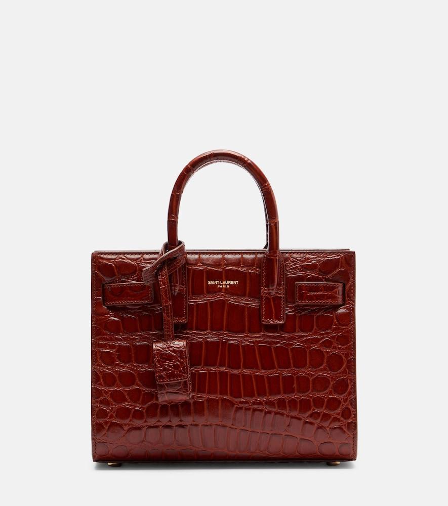 saint laurent sac de jour nano leather top