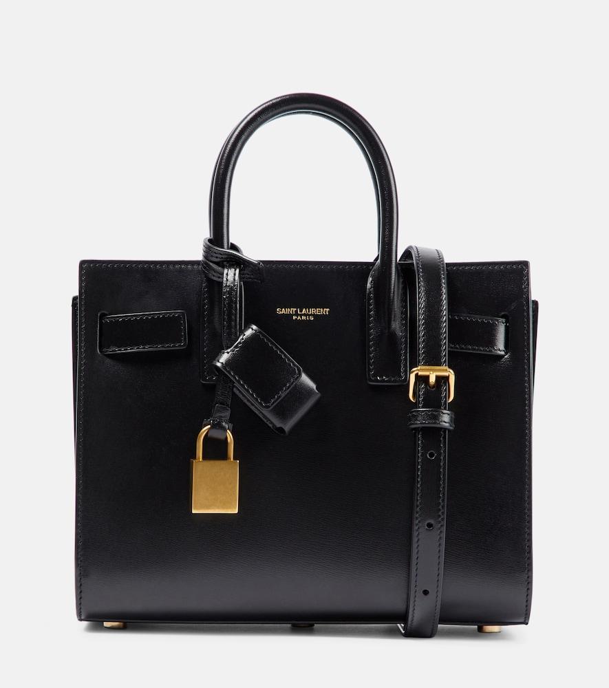 saint laurent sac de jour nano leather tote