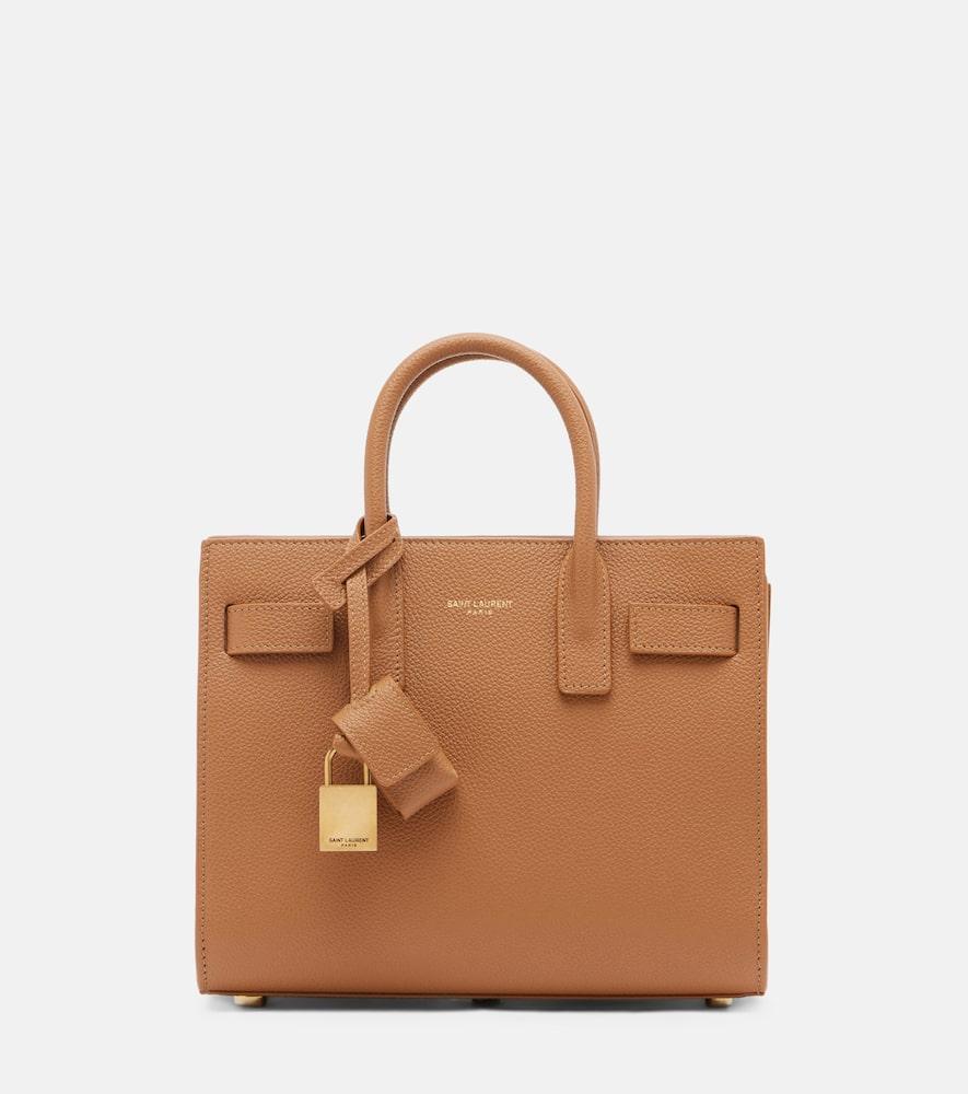 saint laurent sac de jour nano leather tote