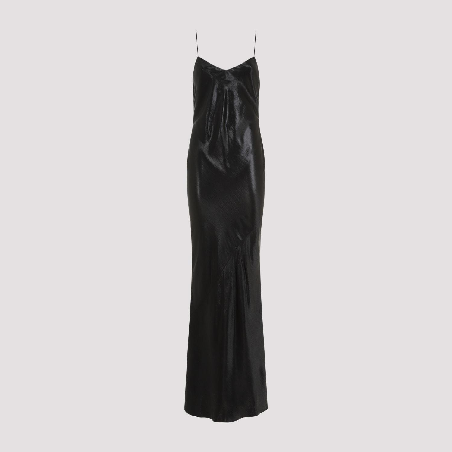 saint laurent satin long dress