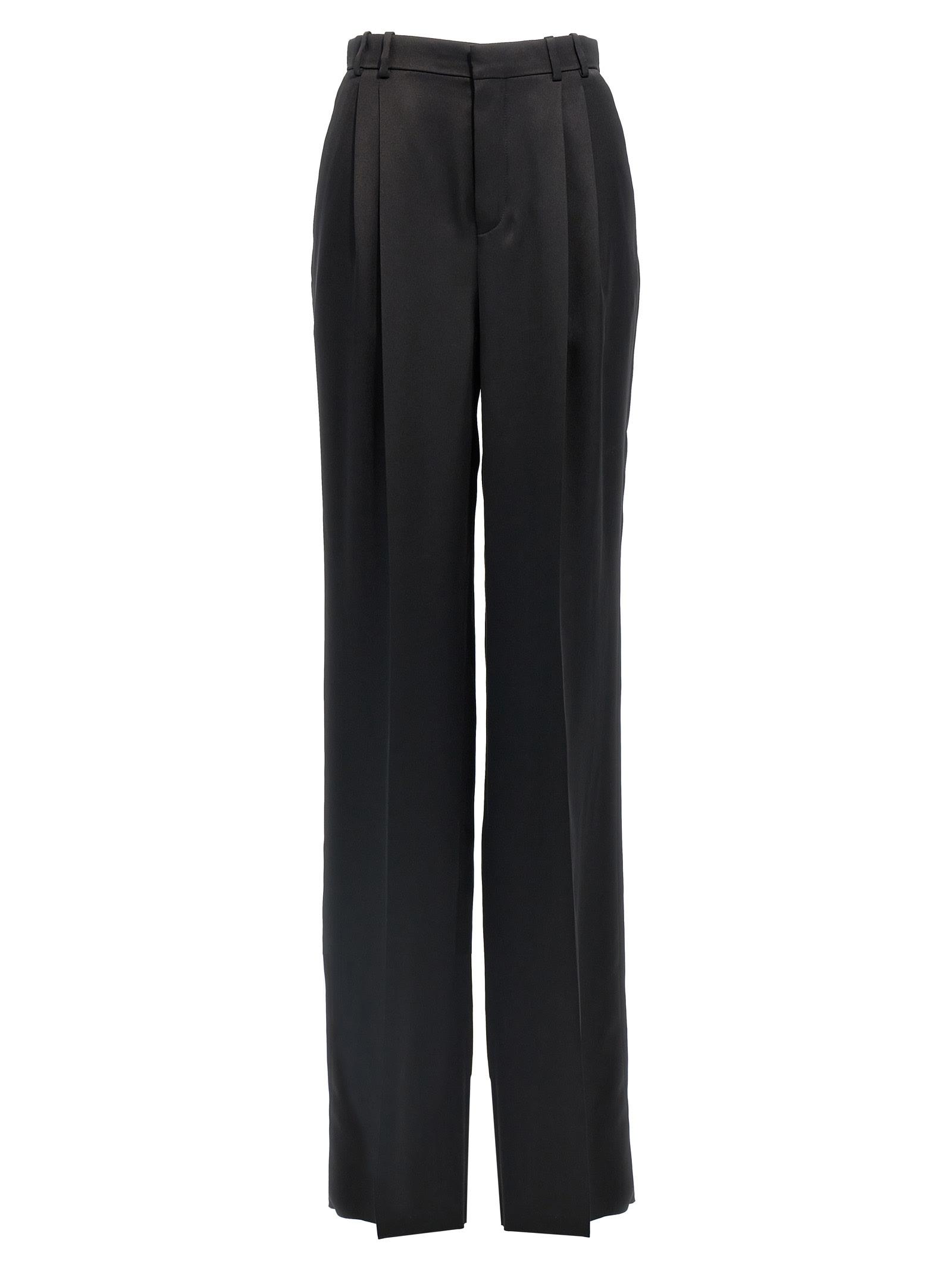 saint laurent satin trousers