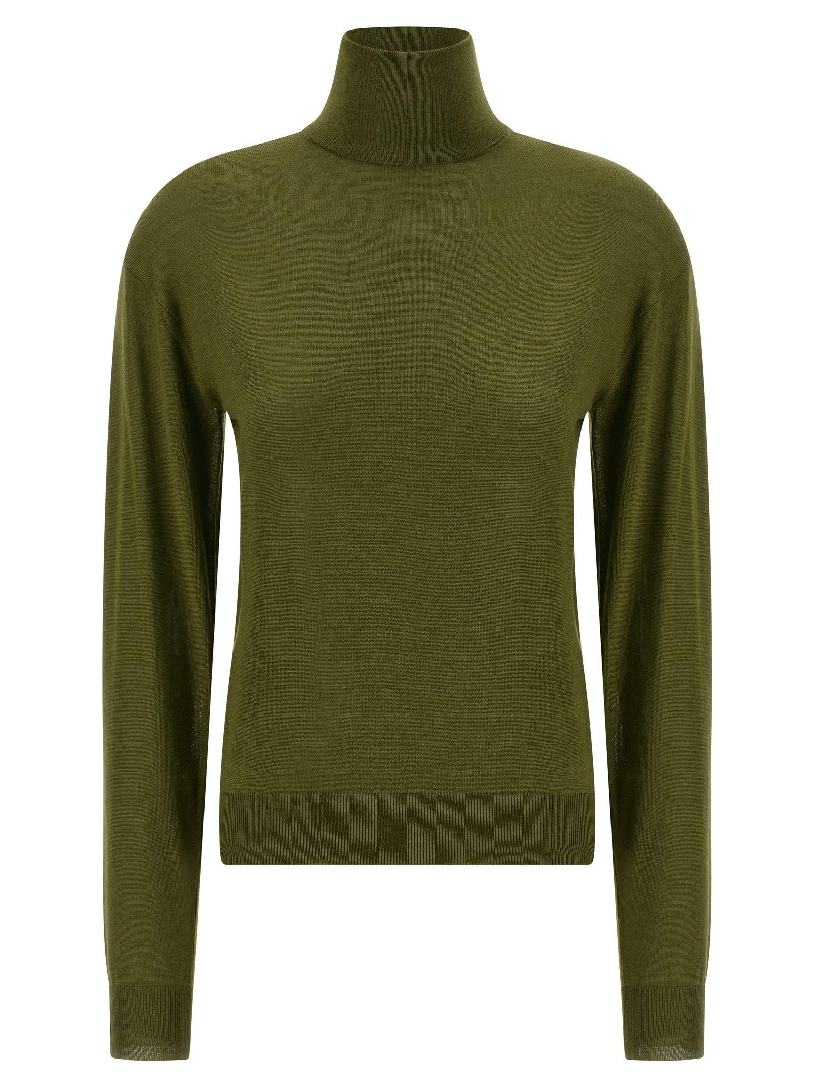saint laurent silk cashmere turtleneck sweater