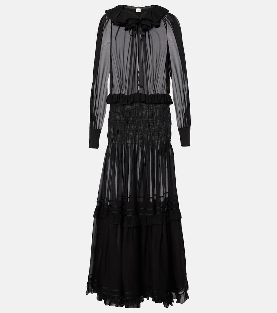 saint laurent silk gown