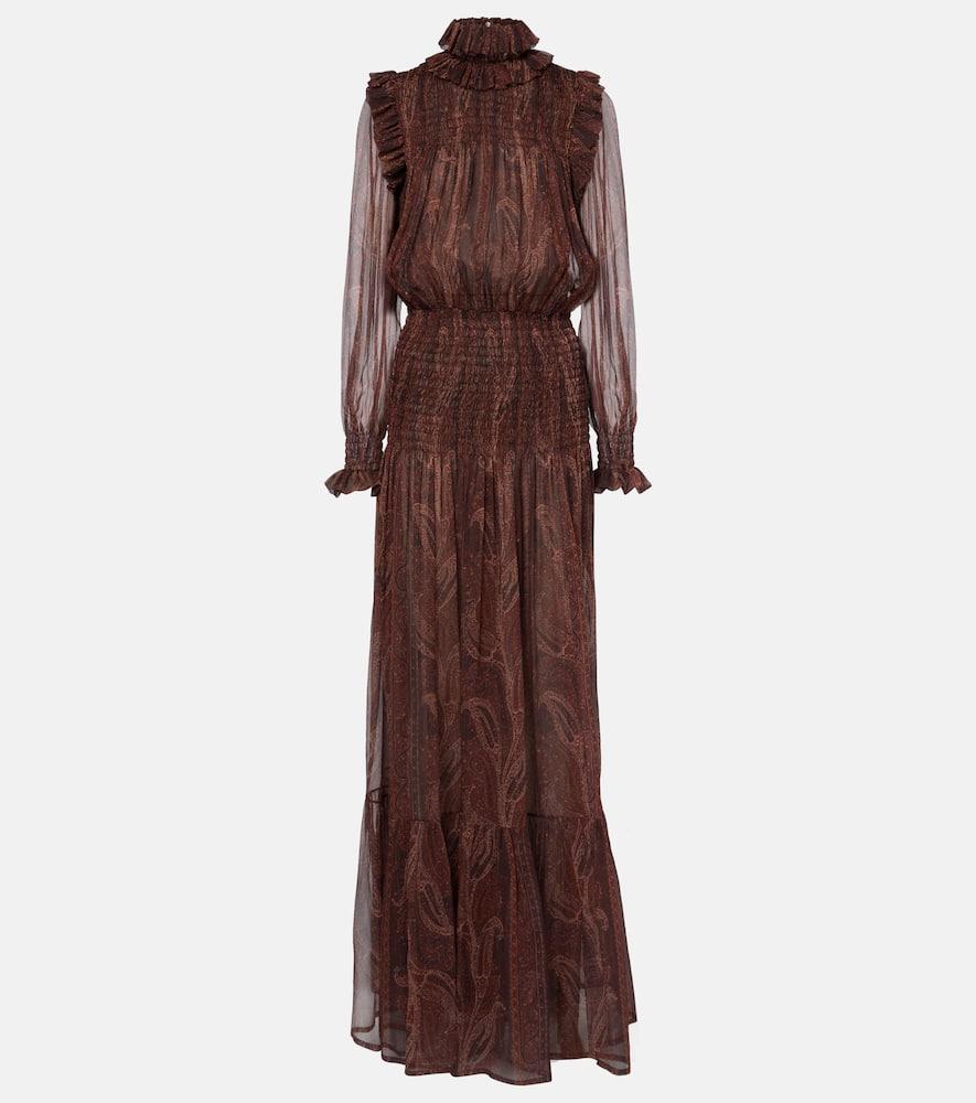 saint laurent silk gown