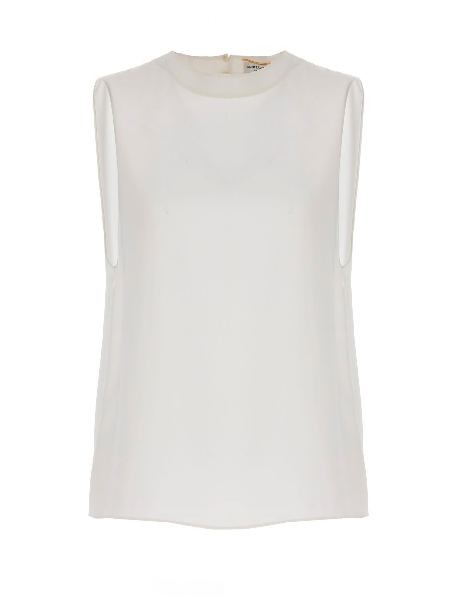 saint laurent silk top