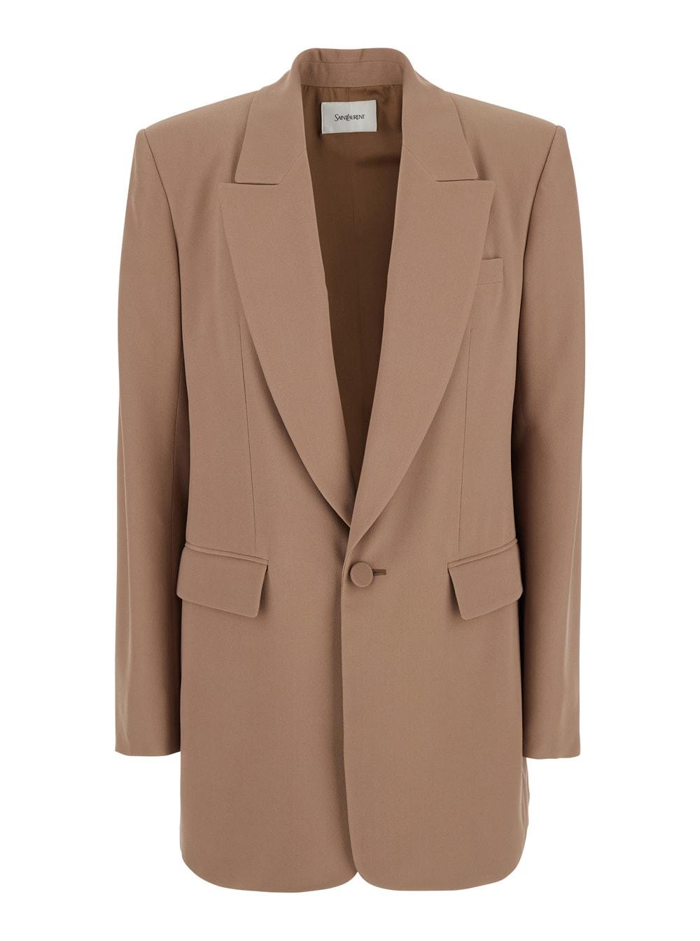 saint laurent single-breasted blazer