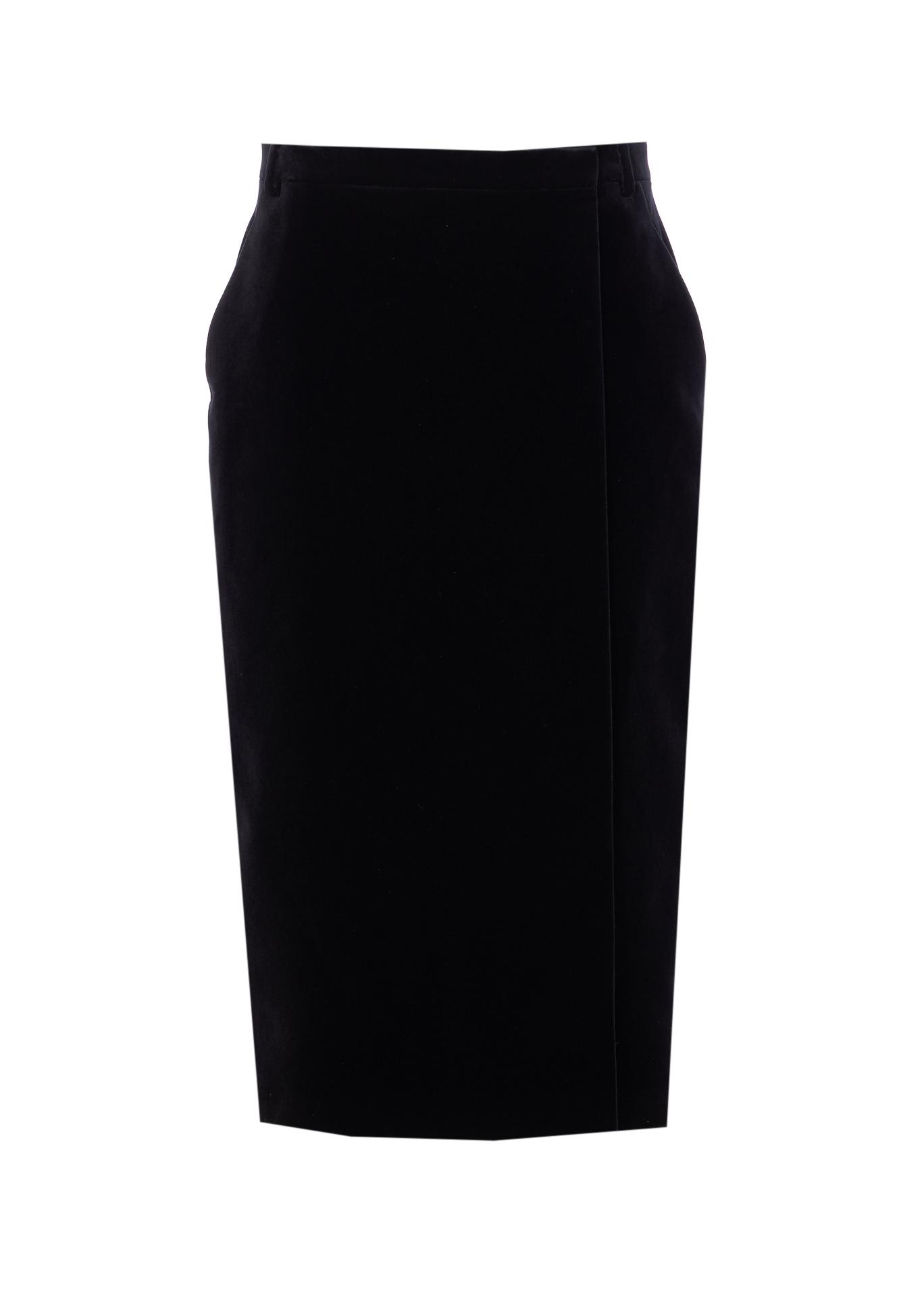 saint laurent skirts black cotton - women